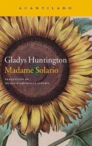 Madame Solario, De Huntington, Gladys. Editorial Acantilado, Tapa Blanda En Español