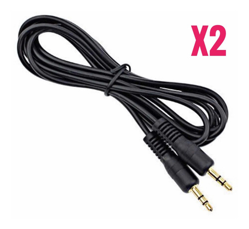 Cable Auxiliar Plug & Plug  3.5 Mm - Sonido |  2 Unidades