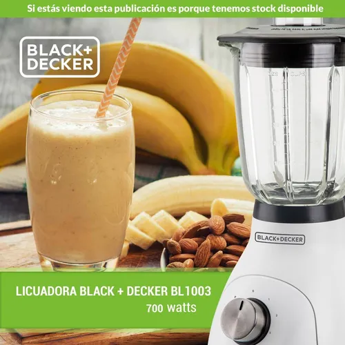 Licuadora Black Decker 1 5lts Vidrio 700w P hielo Bl1003