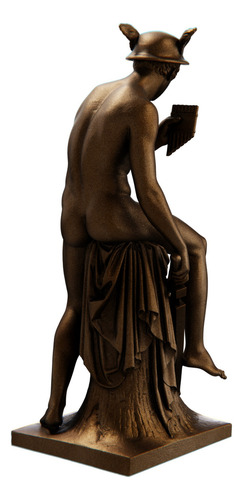 Estátua Mercúrio Mitologia Romana Estatueta - Hermes Cor Cor Cobre Antigo
