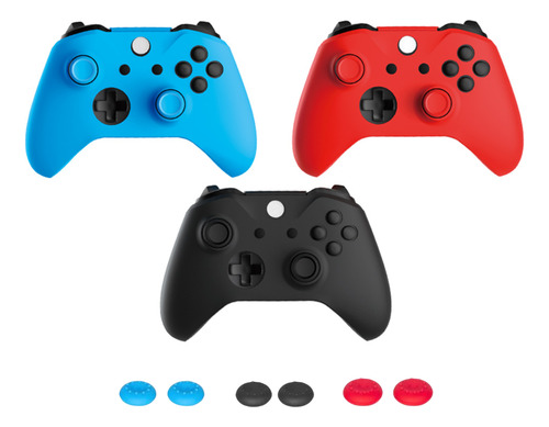 Case Para Controle Xbox One S X Com Par De Grips Analógico