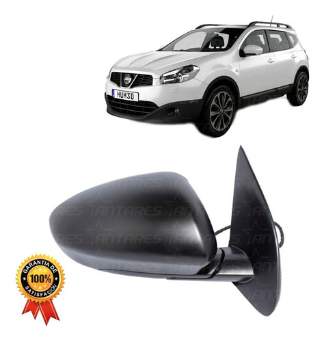 Espejo Eléctrico Para Nissan Qashqai 2007-13 Izquierdo