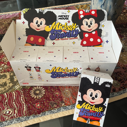 Mickey Family Cute Together Keychain Pop Mart Original Box