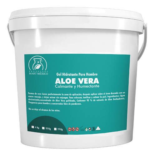 Gel Hidratante De Aloe Vera Para Hombre 19 Kilos Momento De Aplicación Día/noche Tipo De Piel Todo Tipo De Piel