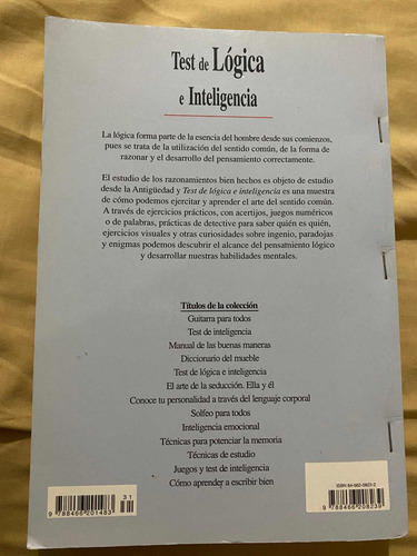 Test De Logica E Inteligencia (Usado)