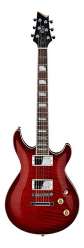 Guitarra eléctrica Cort M Series M600 double-cutaway de tilo black cherry con diapasón de palo de rosa