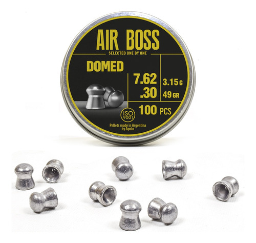 Balines Apolo Airboss Domed Cal 7.62mm - 49gr - X100