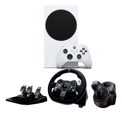 Imagen 1 de 7 de Consola Xbox Series S All Digital Blanco + Volante G920 Logi