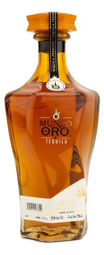 Tequila Artesanal Mundo De Oro Añejo 750 Ml