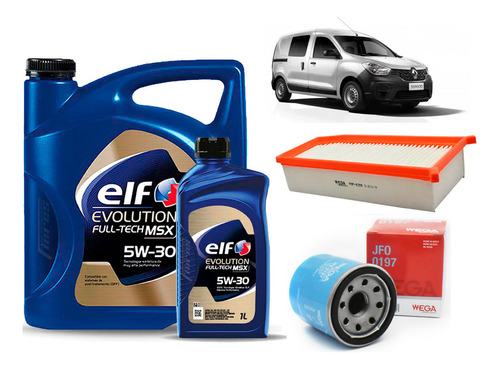 Kit Filtros Kangoo 3 Nafta 1.6 H4m + Aceite Elf 5w30 5l