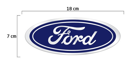 Emblema Ford Oval Da Grade F-1000 F-4000 F-600 1975 Até 1992