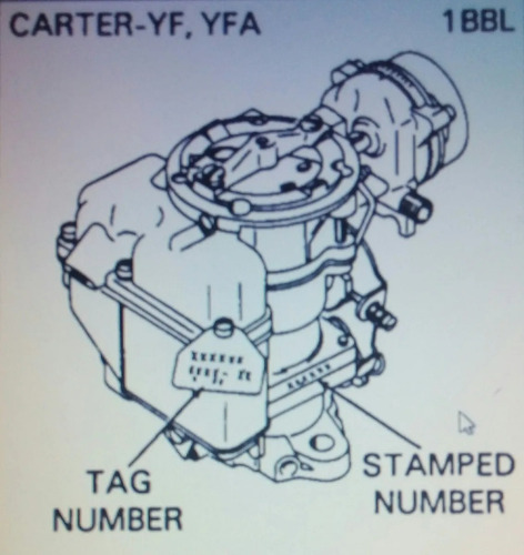 Kit Carburador Jeep 258 Amc 232 Tipo Carter Yf 1-boca 77-79