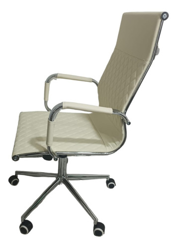 Imagen 4 de 4 de Silla De Oficina Ejecutiva Iza Color Beige