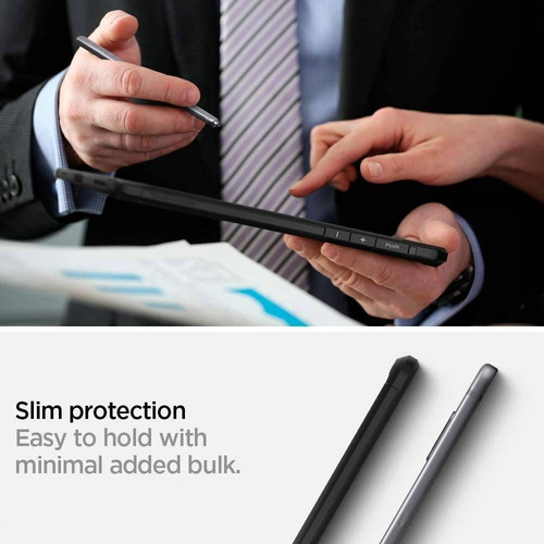 Imagen 4 de 6 de Funda Spigen Tough Armor Para Galaxy Tab A 8.4 Negro