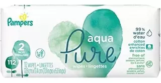 Pampers Aqua Pure Wipes (paquete De 2)