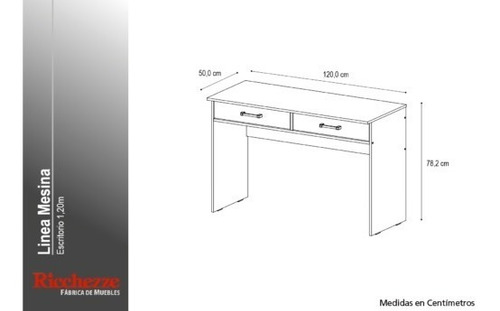 Escritorio Moderno De Oficina Melamina Blanco 2 Cajones