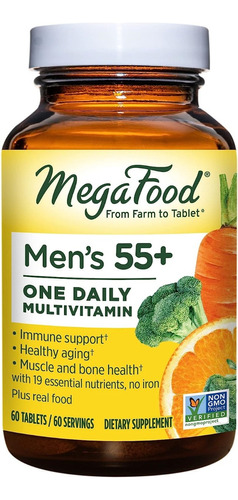 Megafood | Men's 55+ One Daily Multivitamin | 60 Tablets