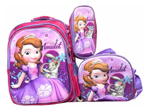 Juego Completo De Mochila De Princesa Sofia 3d
