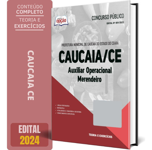 Apostila Prefeitura Caucaia Ce 2024 Auxiliar Operacional