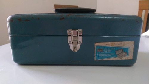 Sears - Caja De Herramientas Vintage Años 60 Con Etiqueta.