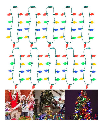 2025 10 Piezas Por Kit De Decoración Navideña, Luces De