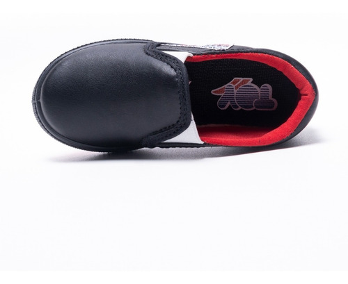 Imagen 4 de 8 de Zapatilla Pancha Toy Negra Vinilo (talle 20 Al 26) Art 3319n