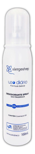 Desodorante Spray Hipoalergênico Alergoshop Sem Fragrância