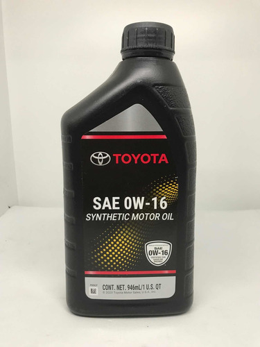Imagen 1 de 2 de Aceite Toyota Original 0w16 Sintético Tienda Física Paraíso