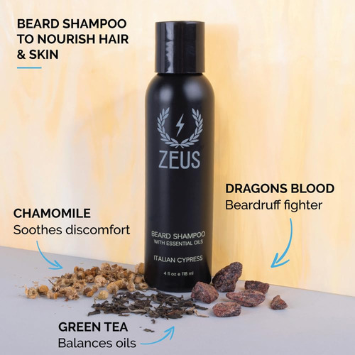 Conjunto De Shampoo E Condicionador Para Barba Zeus Italian
