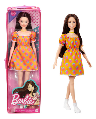Barbie Fashionistas - Muñeca 160 Con Cabello Largo Morena