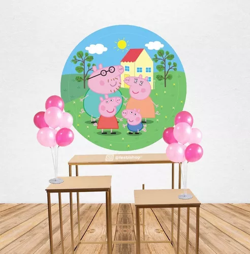apagado elemento Amabilidad Fondo Para Eventos Peppa Pig, Decoración Cumpleaños Infantil