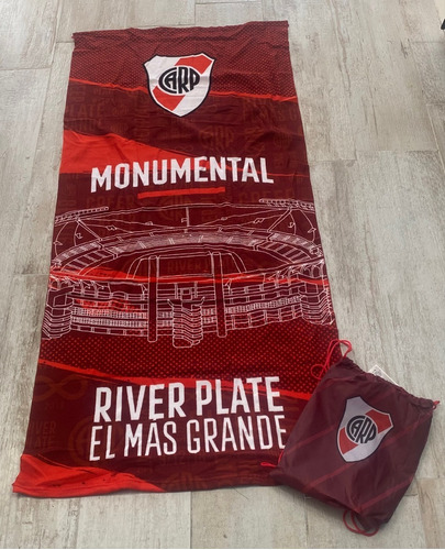 Toallon Playero River Plate Con Licencia Oficial Zona Norte