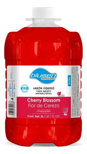 Jabón Blumen Cherry Blossom 5 Lts 4 Piezas 91794