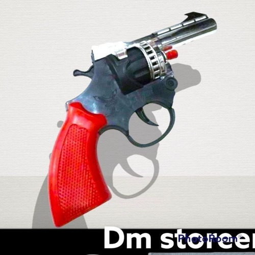 Imagen 3 de 4 de Revólver De Fulminantes Pistola + 6 Cartónes De Fulminantes