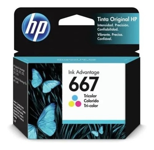 Cartucho Hp 667 Original Color 1275 2775 2778 2779 2336 4175