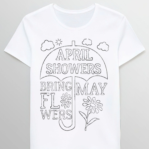 Remera April Showers Bring May Flowers 73434590