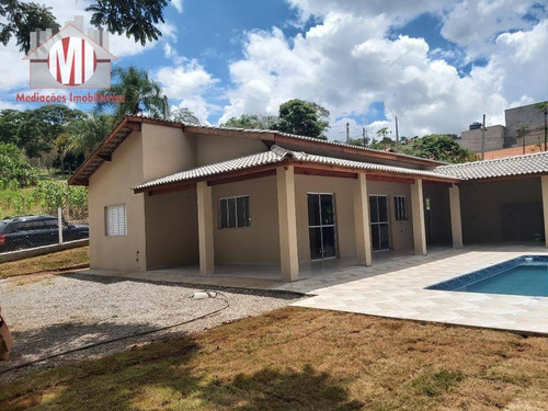 Linda Chácara Com 03 Dormitórios, Piscina, Espaço Gourmet, Campinho, À Venda, 800 M² Por R$ 380.000 - Zona Rural - Pinhalzinho/sp - Ch0803