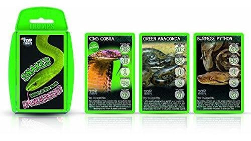 Juego De Cartas Para Niño Snakes Top Trumps Card Game