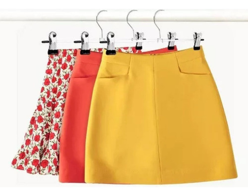 Perchas Con Broches P/ Pollera Pantalon Premium Pack X 10