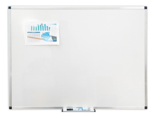Quadro Branco Magnético Liso 90x120cm Com Cantoneira