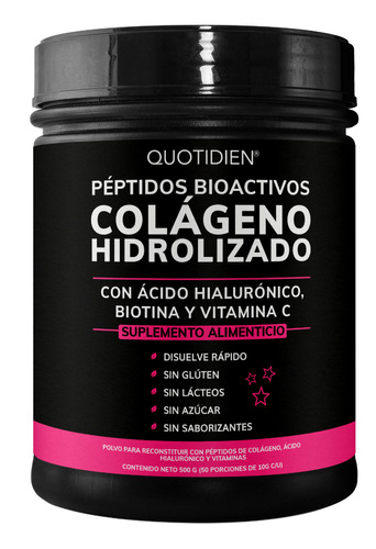Péptidos Bioactivos De Colágeno Hidrolizado - 500g 