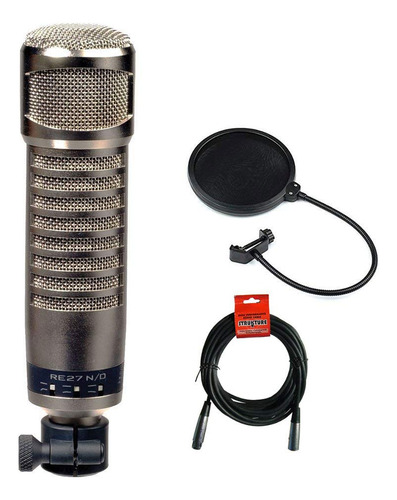 Microfono Antena Transmision Capsula Neodimio Filtro Pop Xlr