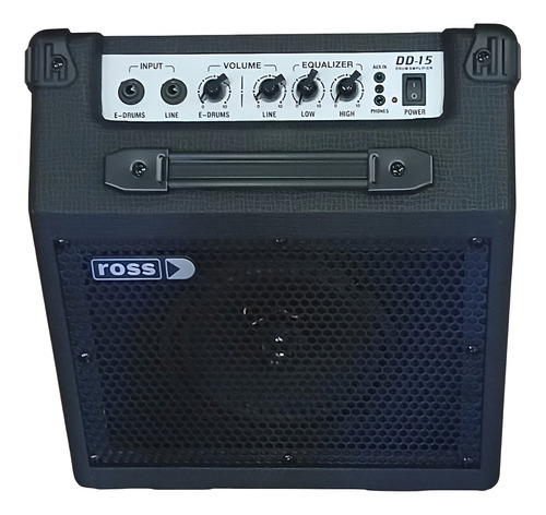 Amplificador Multiproposito Ross Dd-15 Teclado/bateria Color Gris Oscuro