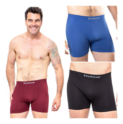 Pack X2 Boxer Hombre Dufour Algodon Labrado A 12056 T S-3xl