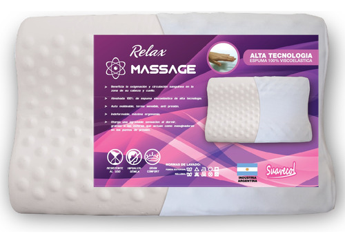 Almohada Massage Ergonómica Viscoelástica