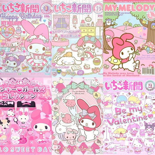 Set Sanrio Hello Kitty Kuromi Cinnamoroll Posters + Stickers