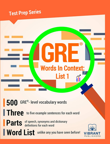 Libro: Gre Words In Context: List 1 (test Prep Series)