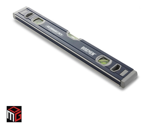 Imagen 4 de 6 de Nivel Optico De Burbuja Bremen 60 Cm Aluminio 3 Burbujas Cod. 7166 Dgm