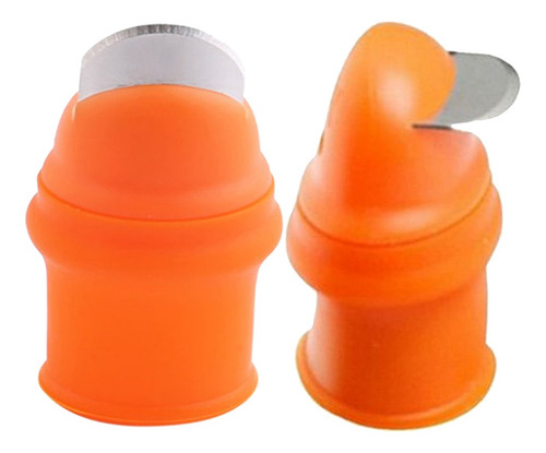 2pcs Pulgar Herramienta Cortadora De Plantas De Dedo Vegetal