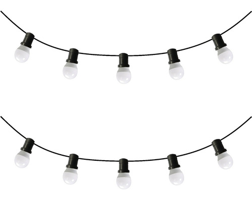 Imagen 2 de 5 de Guirnalda De Luces Kermesse 10 Metros Lamparas Led Vintage*